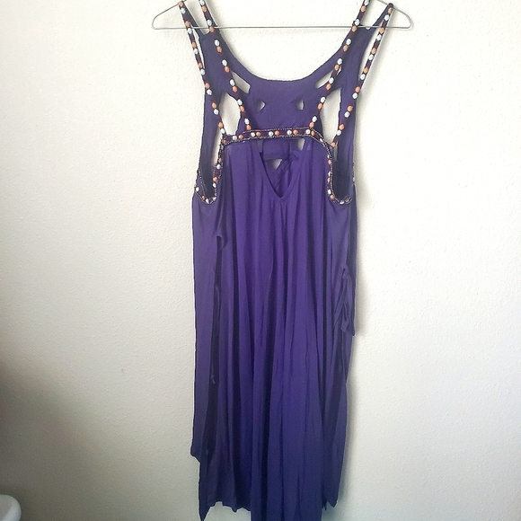 Free People Embroidered Cut-out Tunic Top - Picture 4 of 7